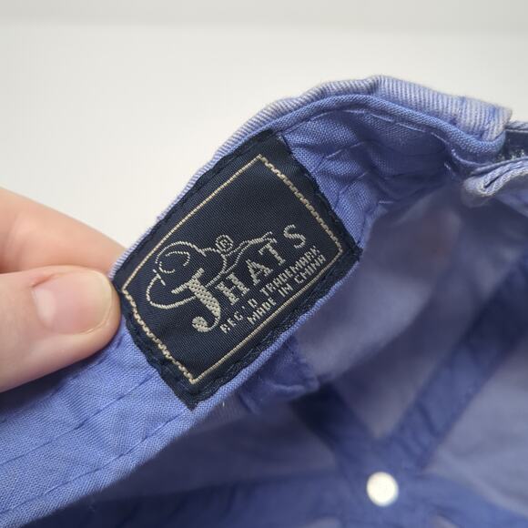 Colorado Strapback Baseball Cap Blue One Size Adjustable Embroidered Jhats - Picture 8 of 8